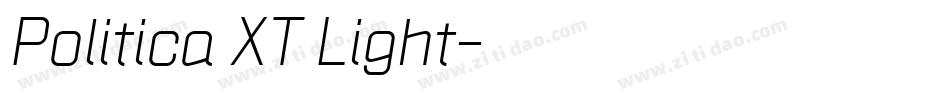 Politica XT Light字体转换
